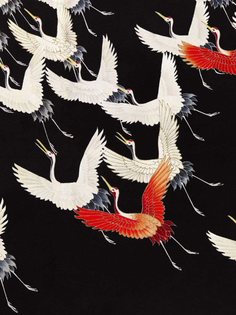 Furisode with a Myriad of Flying Cranes (1910–1920) Poster von Venus Art
