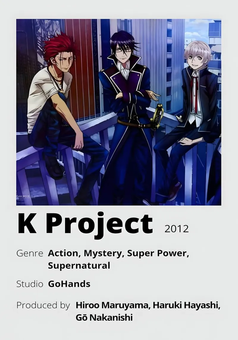 K Project  2012 poster da Totoya