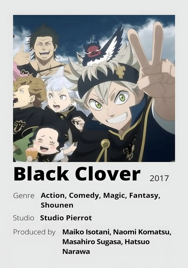 Black Clover  2017 pellicola backlit da Totoya