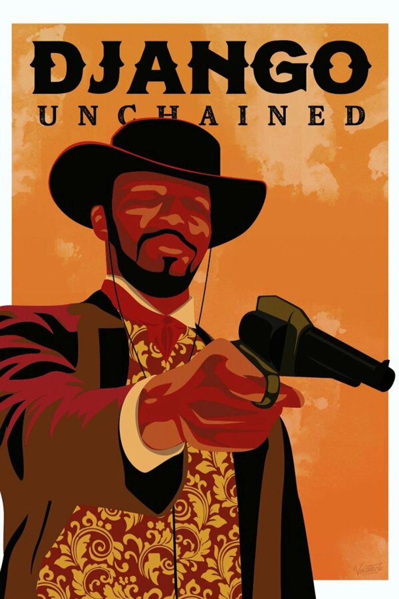 Django Unchained pellicola backlit da Gallery Print and Art Limited