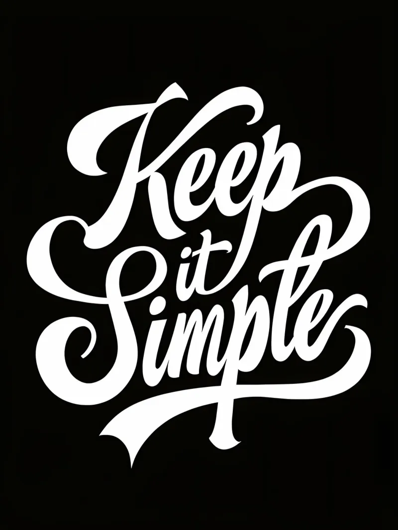 Tipografía cursiva elegante y sencilla aluminio dibond de inspirational quote