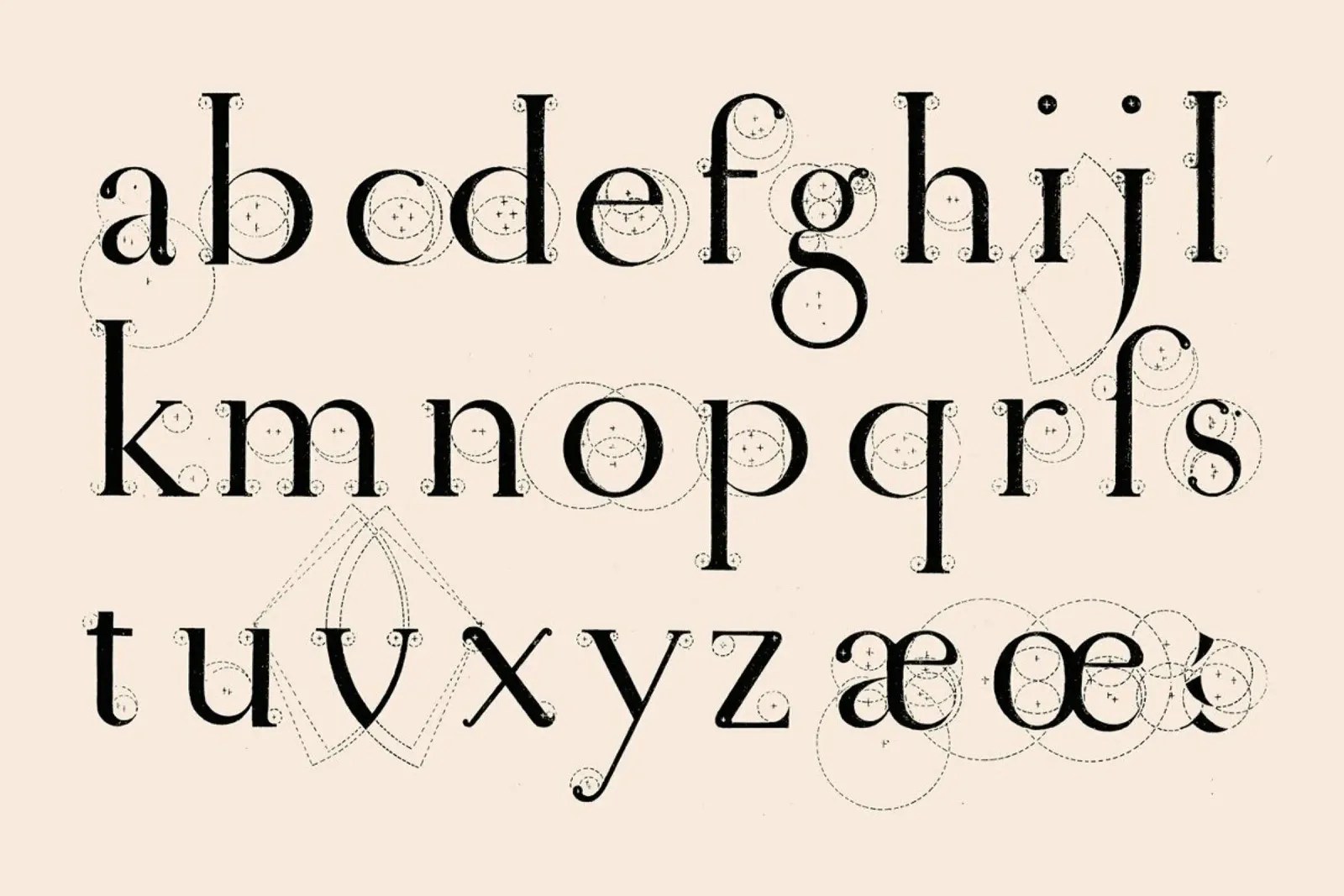 Alphabet Lowercase pellicola backlit da Astër