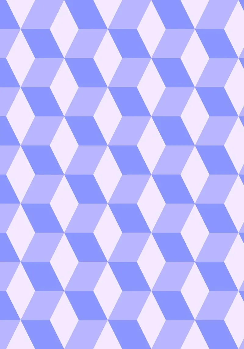 Geometric 3D Cube Pattern Purple Print canvas by NorwesClub