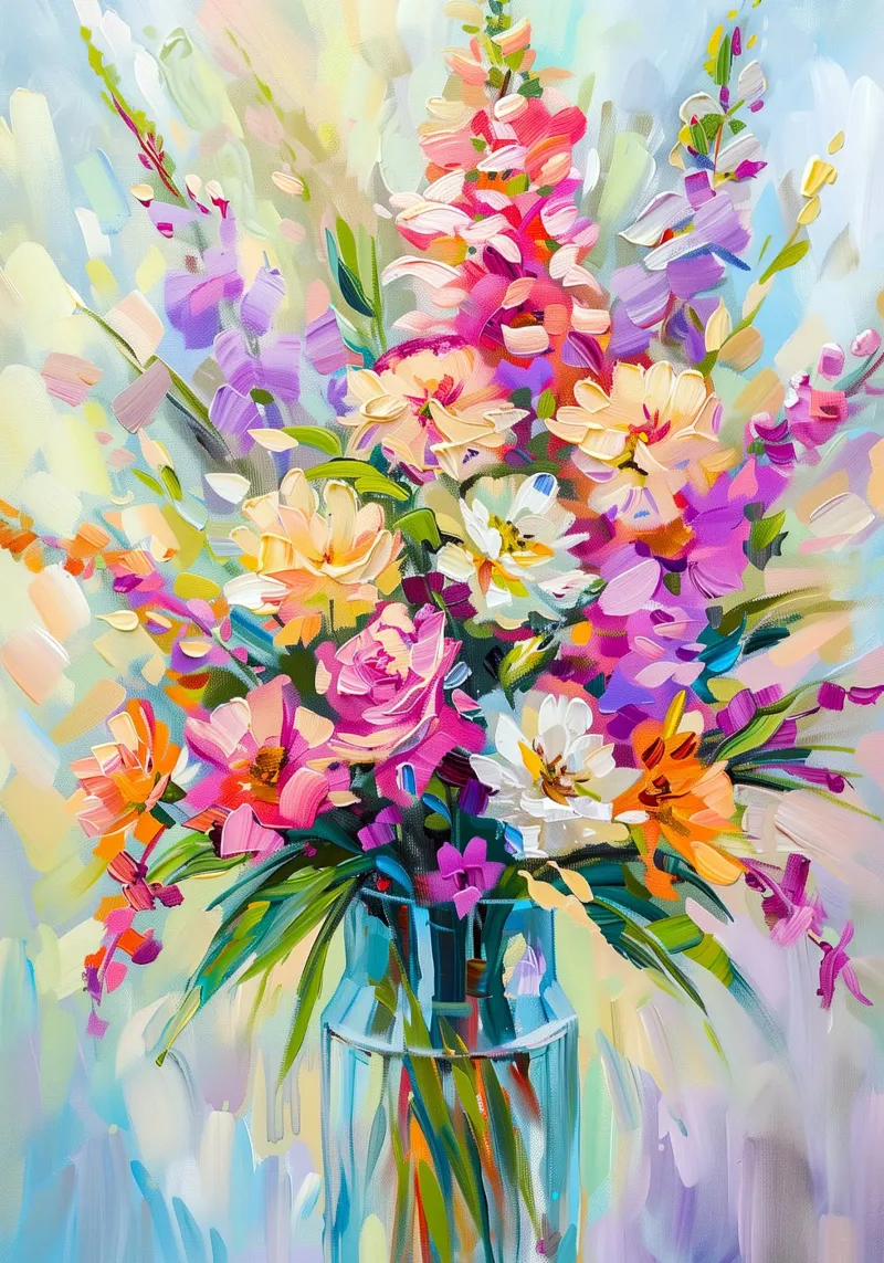 Bouquet di fiori pellicola backlit da Justyna Jaszke JBJart