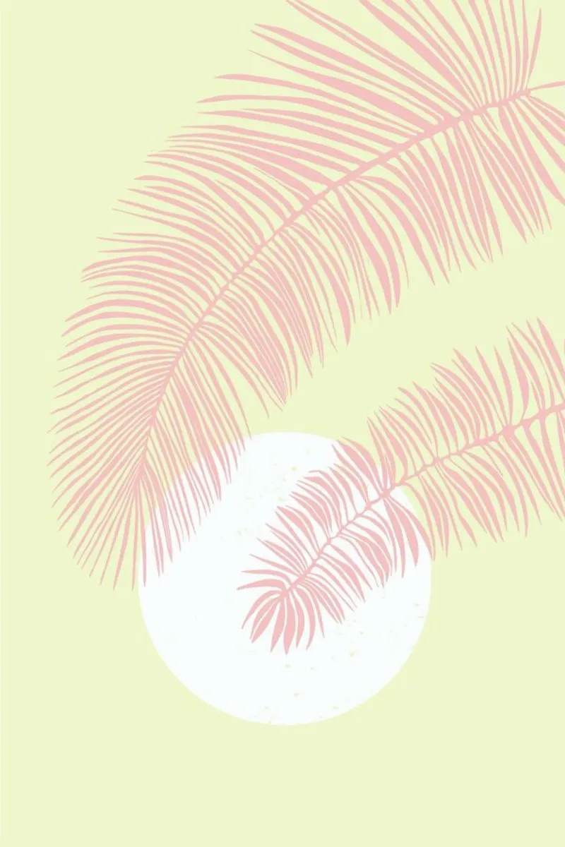 Pastel Palm pellicola backlit da Pure