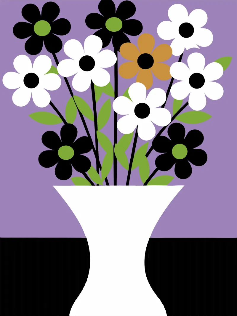 Vaso di fiori pellicola backlit da LOOK DIFFERENT