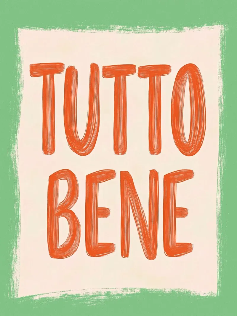 Tutto Bene, Slogan pellicola backlit da Carinaprint