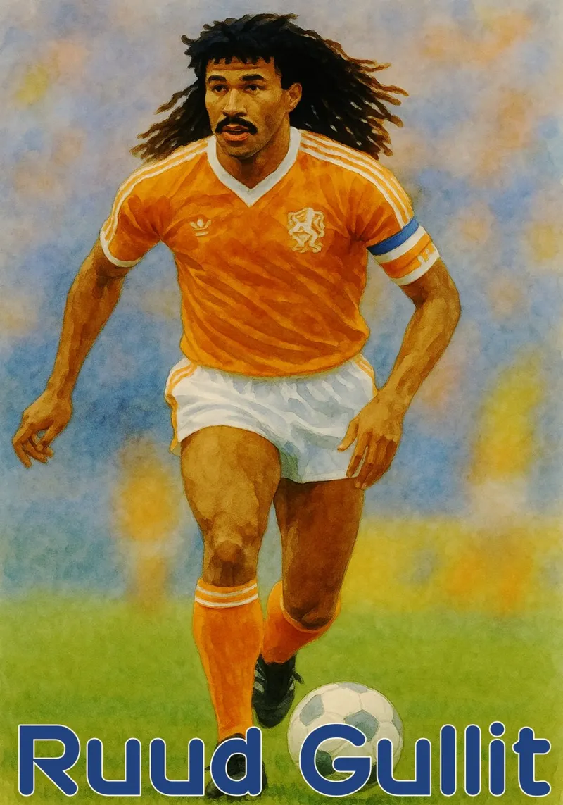 Ruud Gullit Übermalen Vorstellen Umgestalten Hahnemühle von MOKAIYA