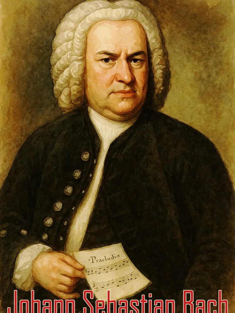 Johann Sebastian Bach Riparlare Immaginazione Ridisegnare pellicola backlit da MOKAIYA