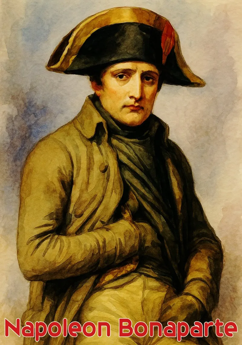 Napoleone Bonaparte Riparare l'immaginazione Ridisegnare carta hahnemühle da MOKAIYA