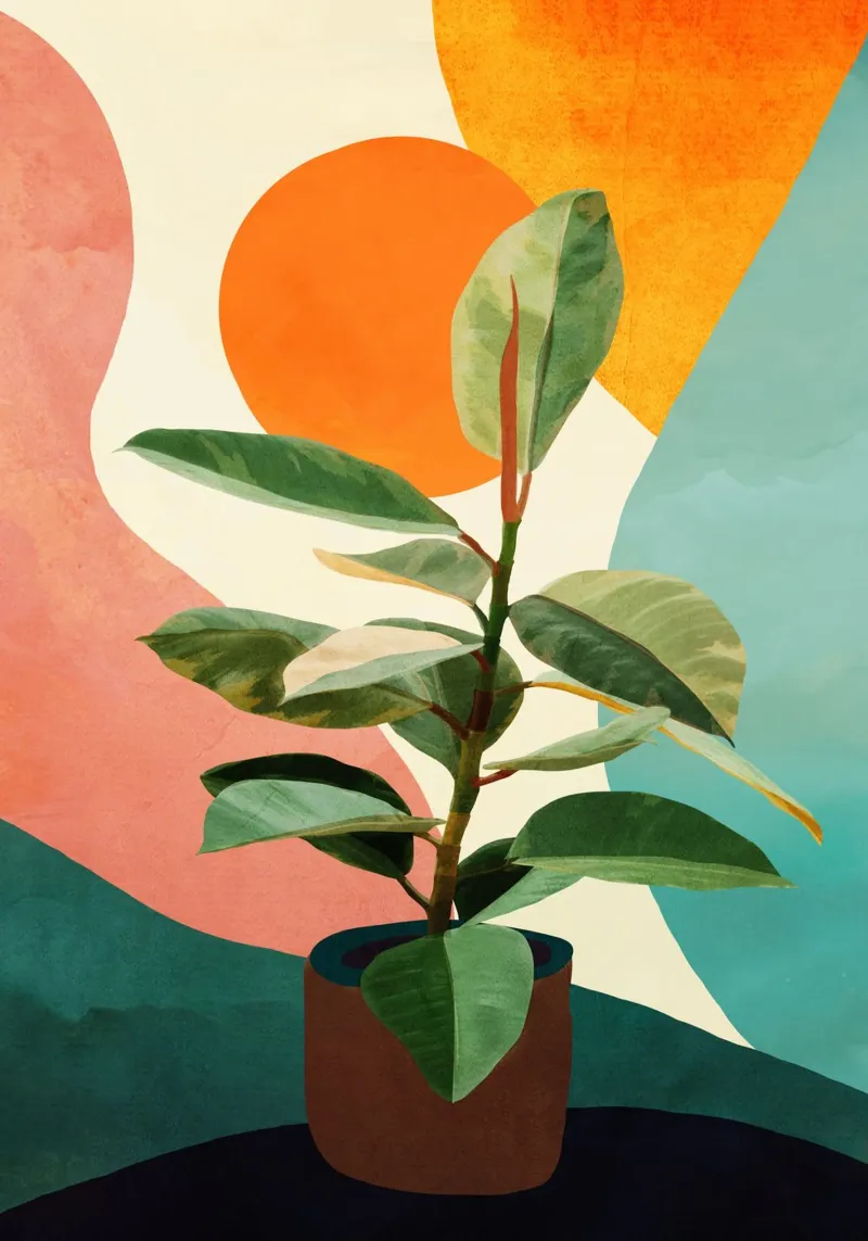 Colorful Ficus 1 pellicola backlit da cityart
