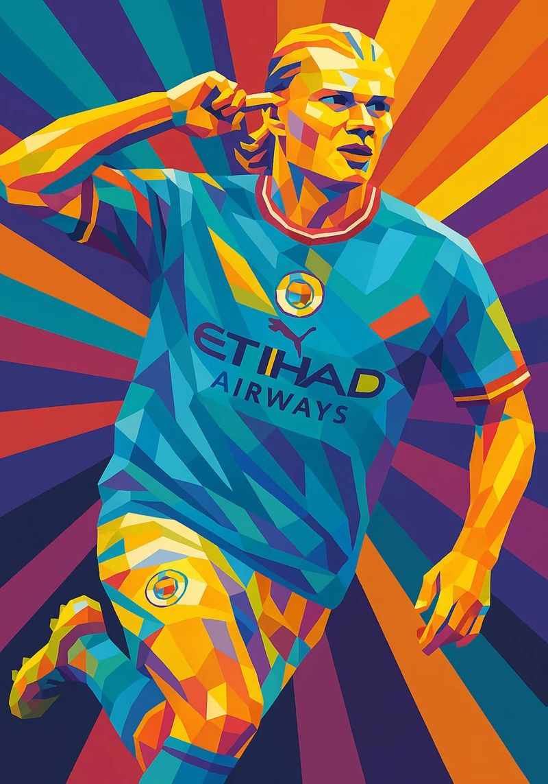Erling Braut Håland Manchester City poster de HopeStudio