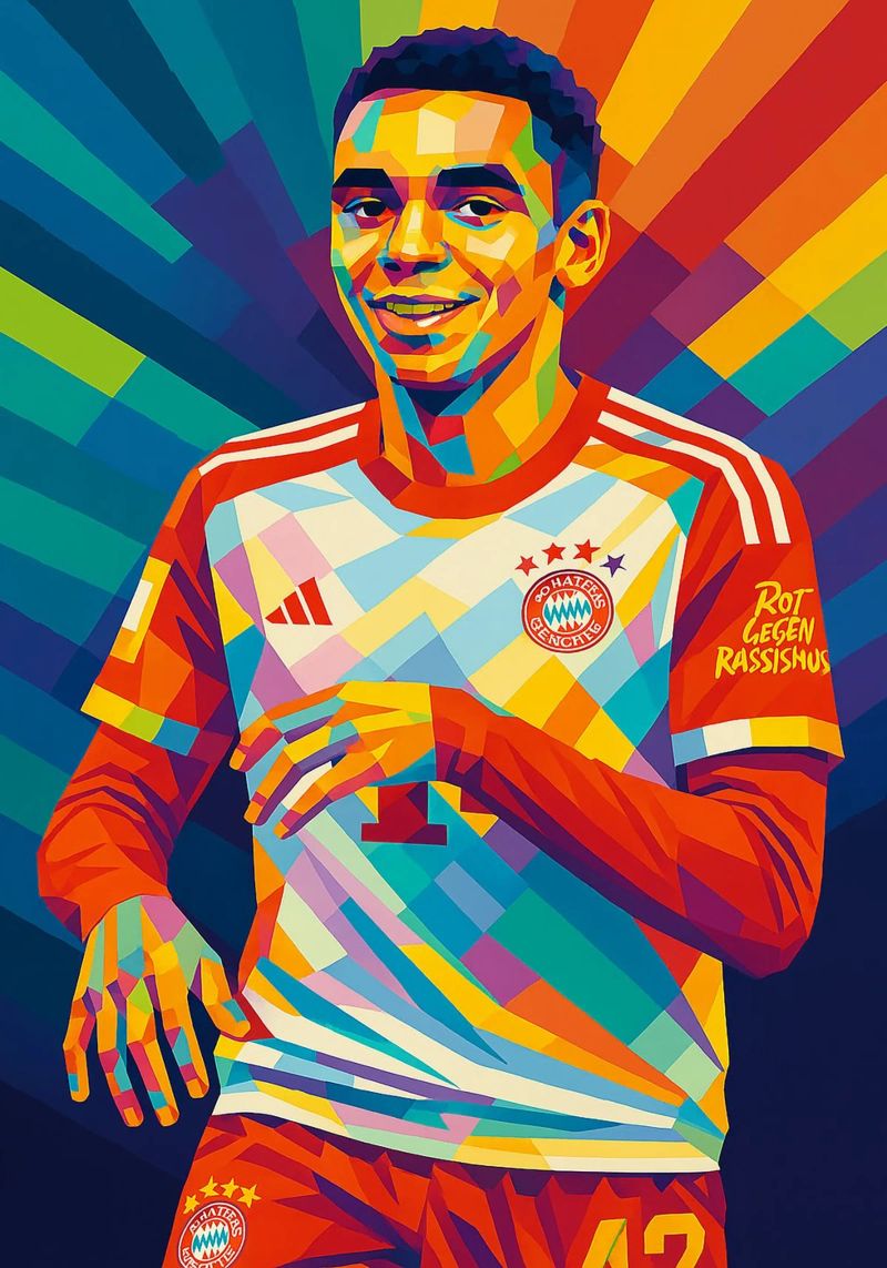 Jamal Musiala of Bayern Muenchen poster de HopeStudio