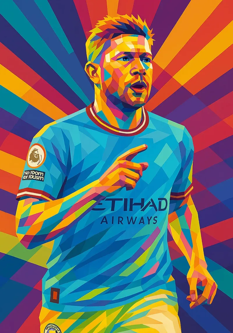 Kevin De Bruyne pellicola backlit da HopeStudio