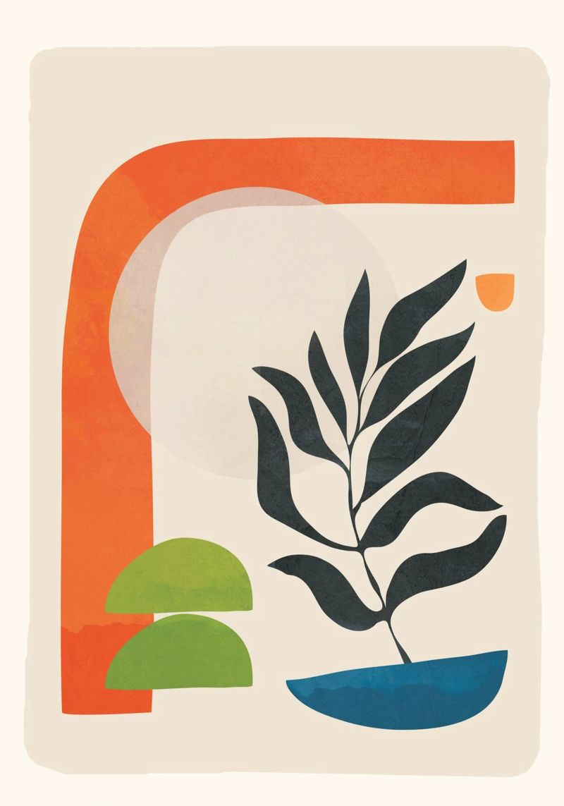 Abstract Minimal Shapes 05 poster da Nadjaa