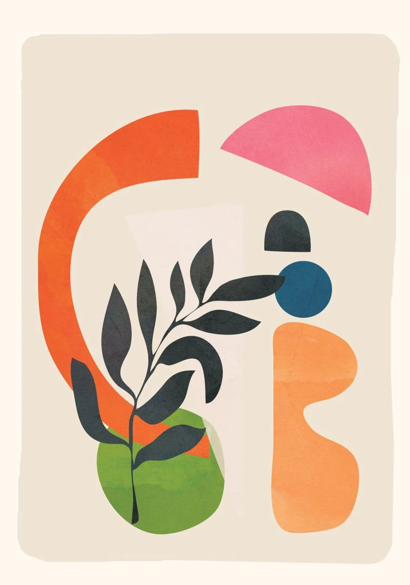 Abstract Minimal Shapes 08 poster da Nadjaa