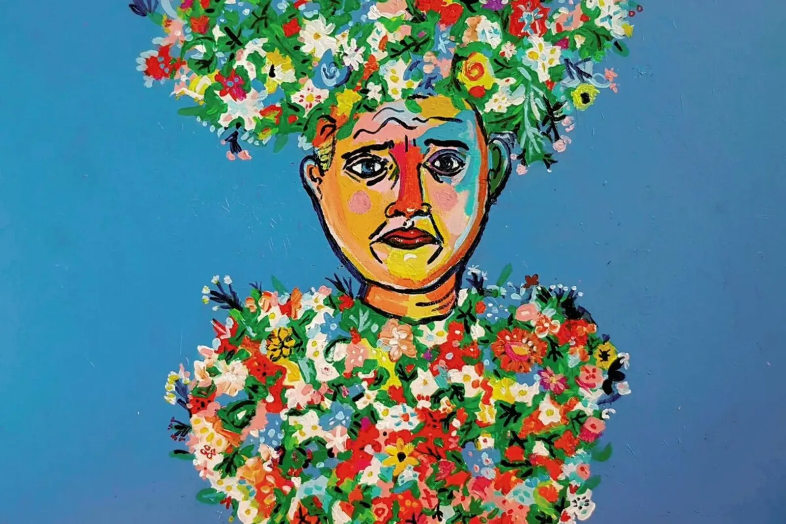 May Queen poster con telaio in plastica da Blanca Nuñez Pozuelo