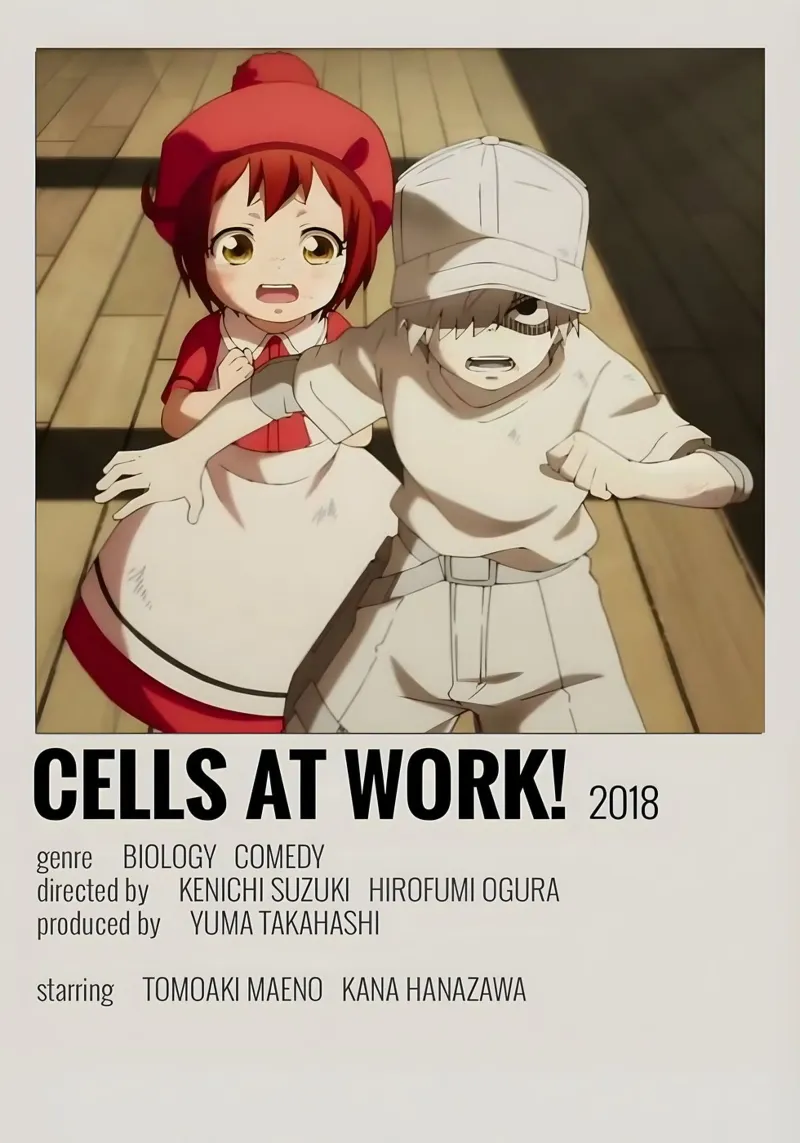CELLS AT WORK! 2018 tela con Cornice a cassetta da Totoya