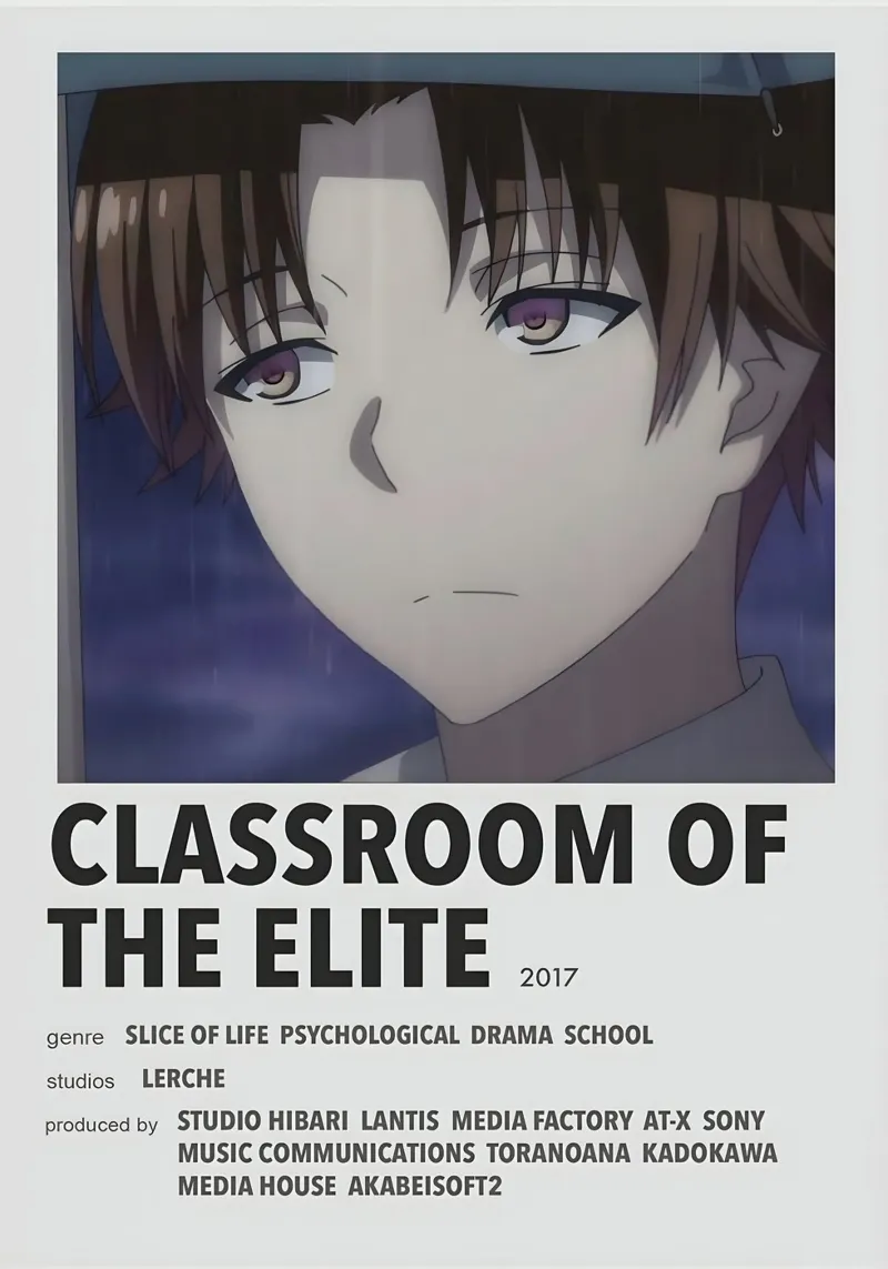 CLASSROOM OF THE ELITE  2017 carta hahnemühle da Totoya
