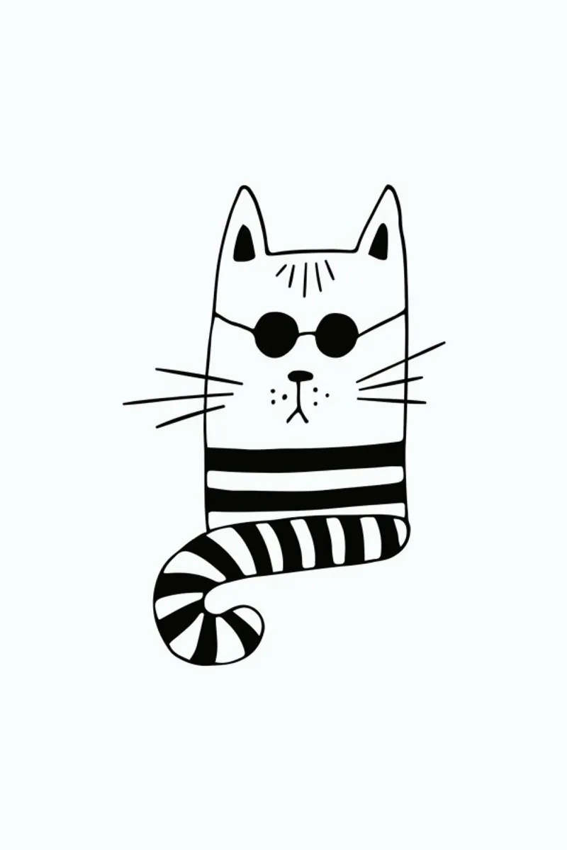 Cool Cat pellicola backlit da Little Flourishes