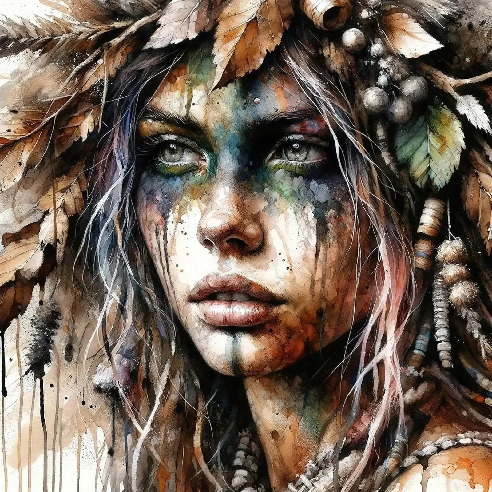 Mächtiger Druide Hahnemühle von Chromatic Fusion Studio