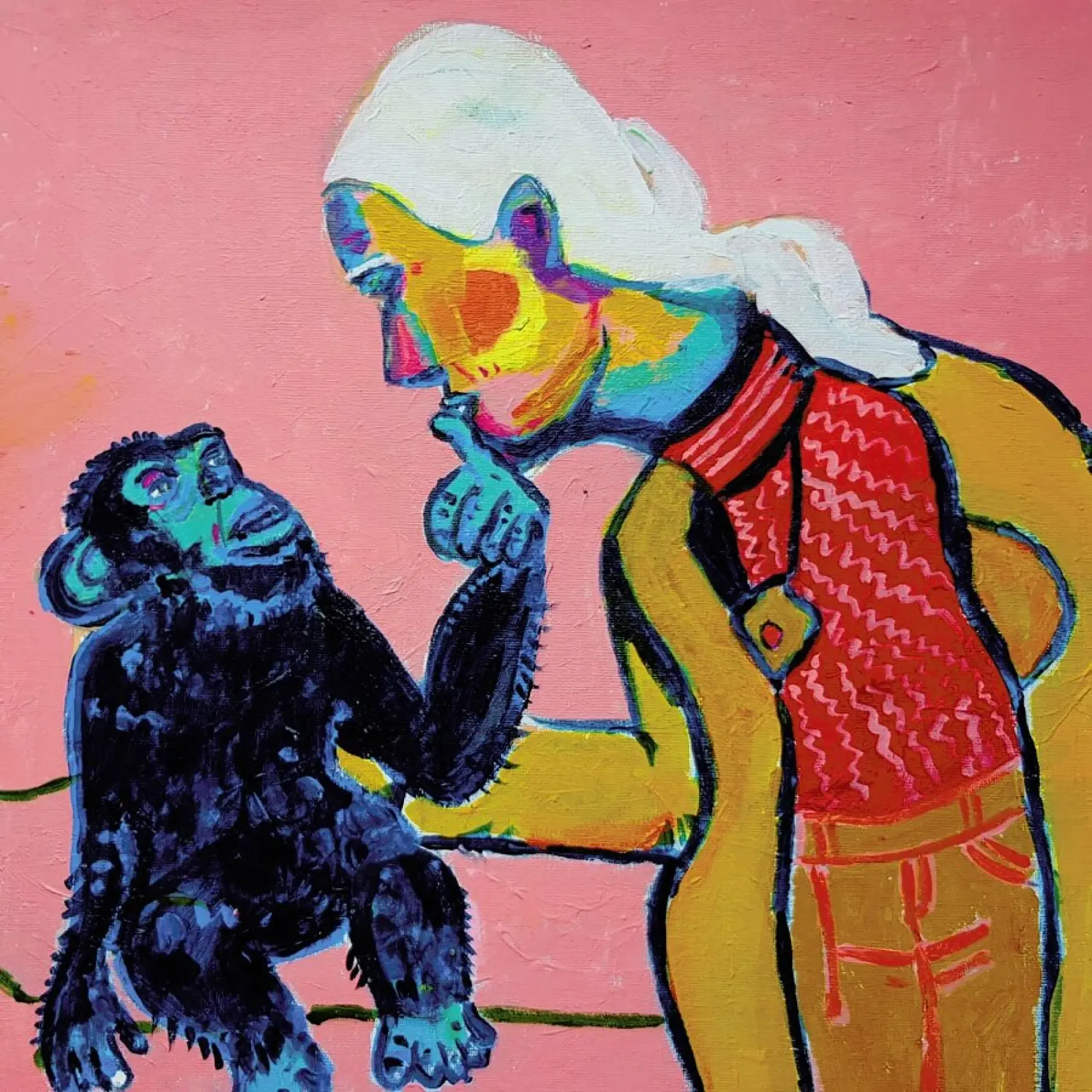 Jane Goodall 2 alu-dibond by Blanca Nuñez Pozuelo