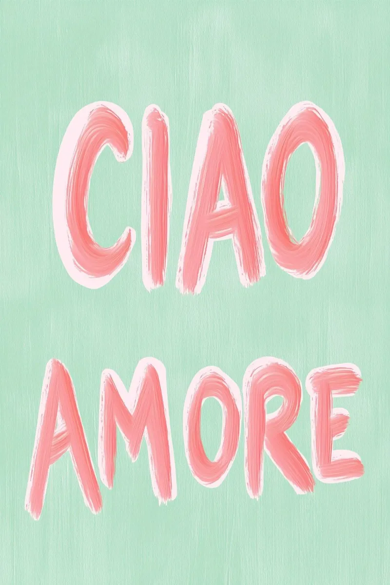 Ciao Amore, rosa Liebe carta hahnemühle da Carinaprint