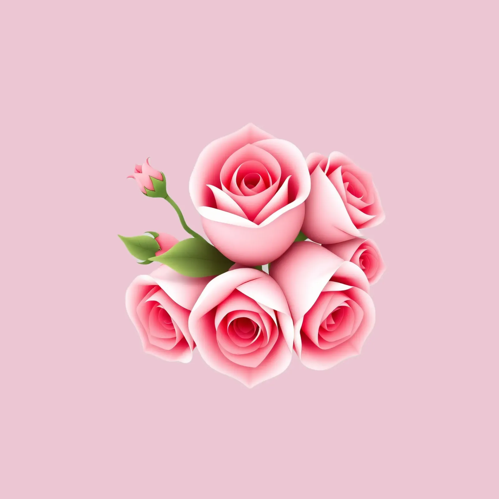 Un bouquet di rose rosa splendidamente composto pellicola backlit da DesignDoodle