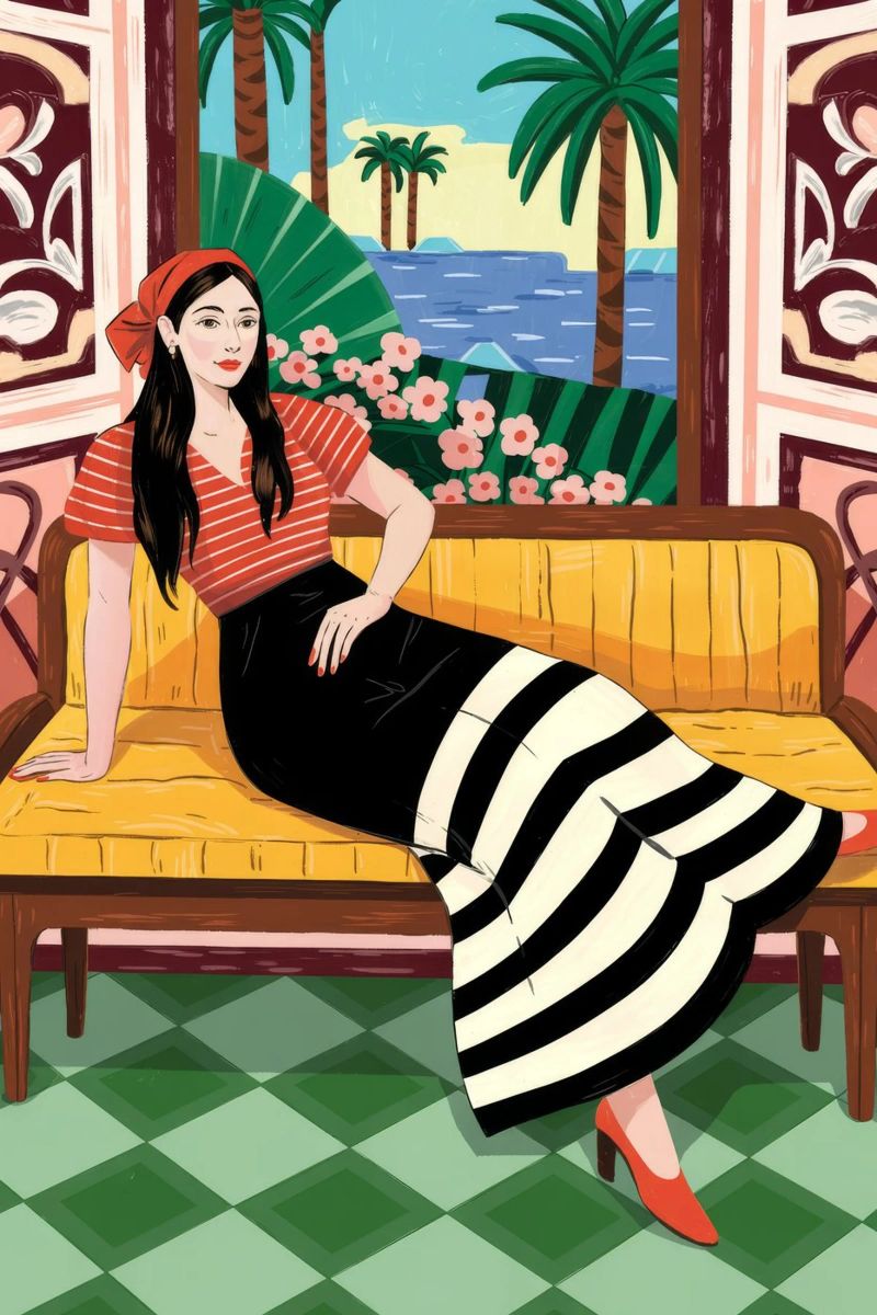 Relaxed Tropical Afternoon poster by Murni Strokes