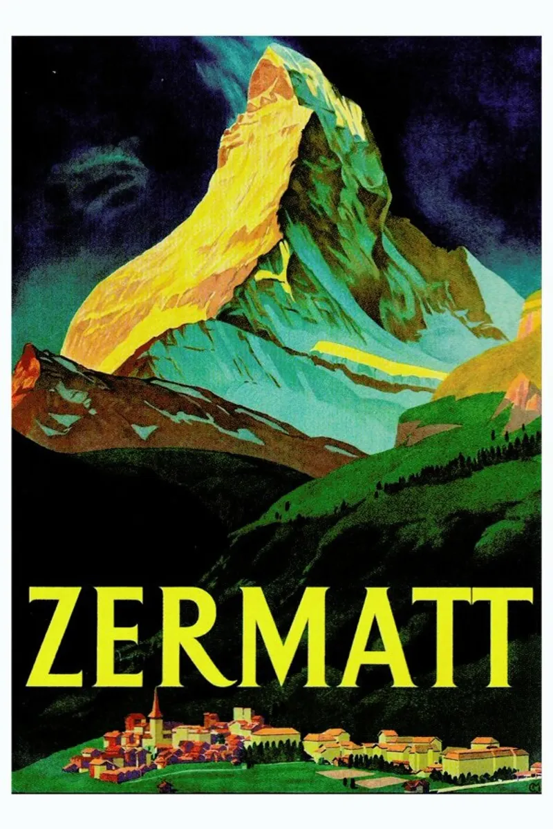 switzerland poster con telaio in plastica da Robert Livingston