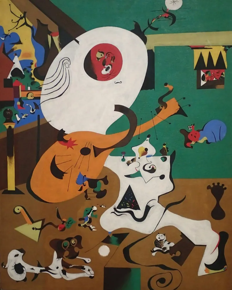 Interno olandese I, 1928 Joan Mirò pellicola backlit da phillipp veisenberg