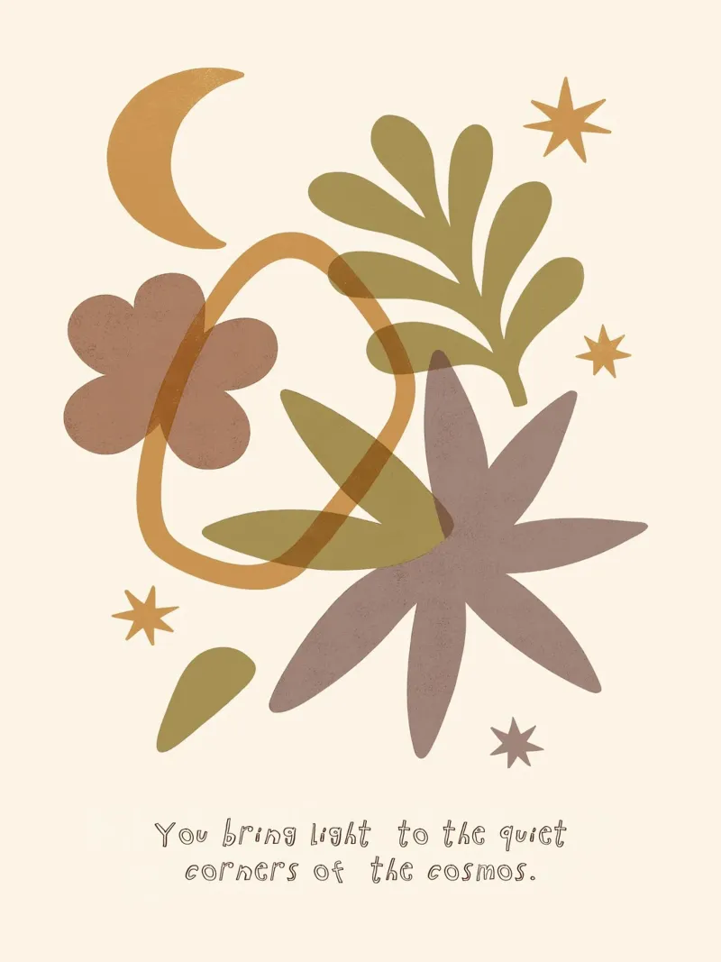 You Bring Light poster con telaio in plastica da treechild