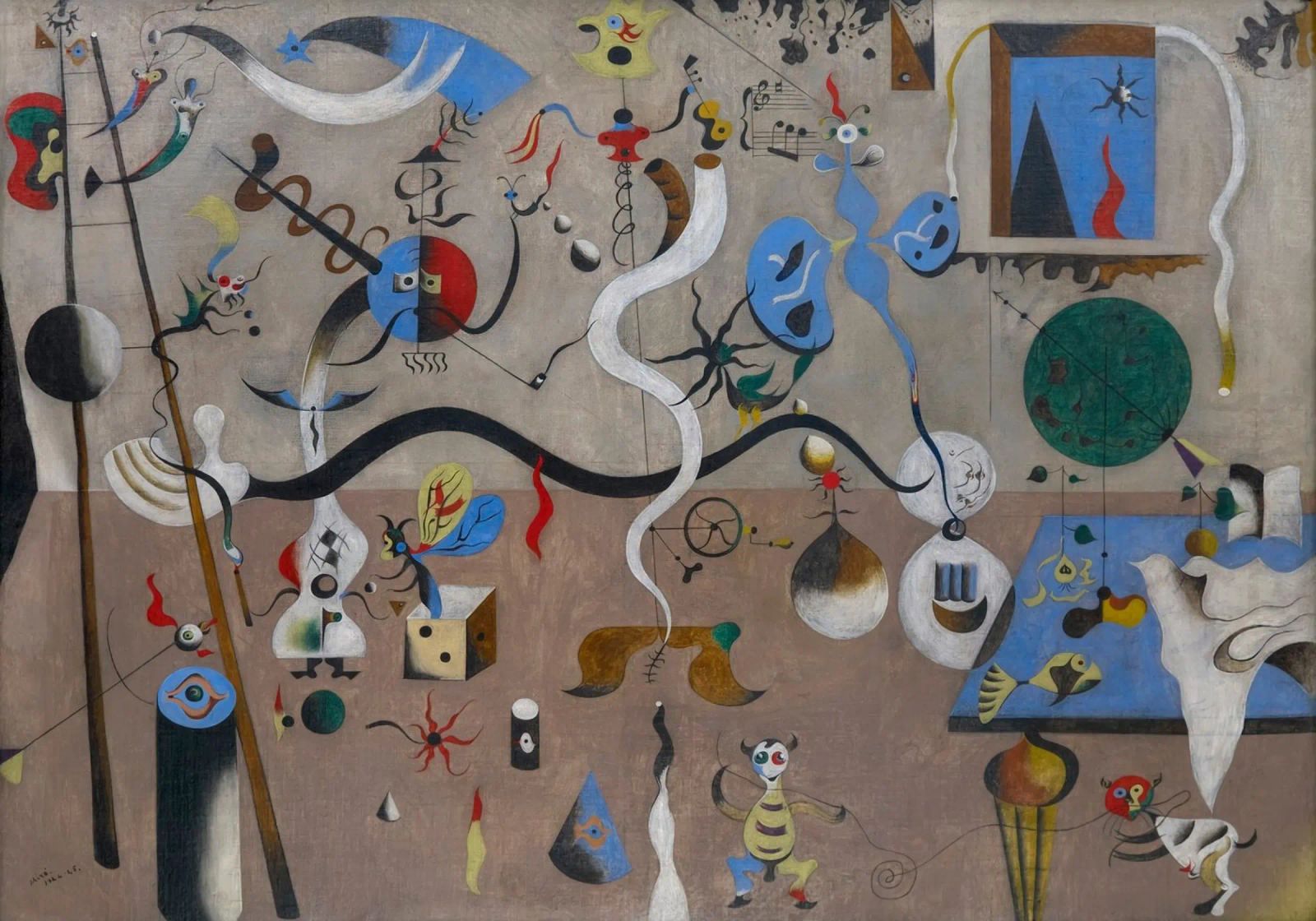 harlequins carnival joan miro 1924 poster de phillipp veisenberg