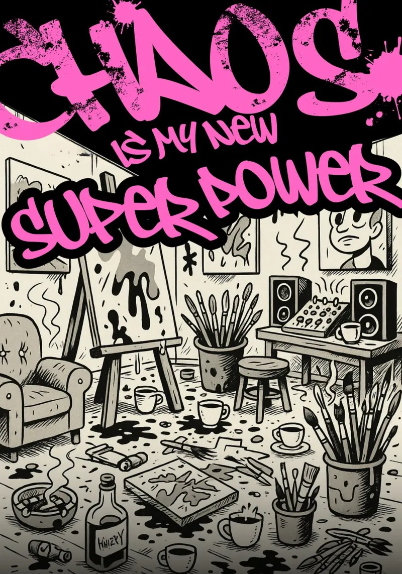 CHAOS IS MY NEW SUPER POWER Poster von Einfach Uebel