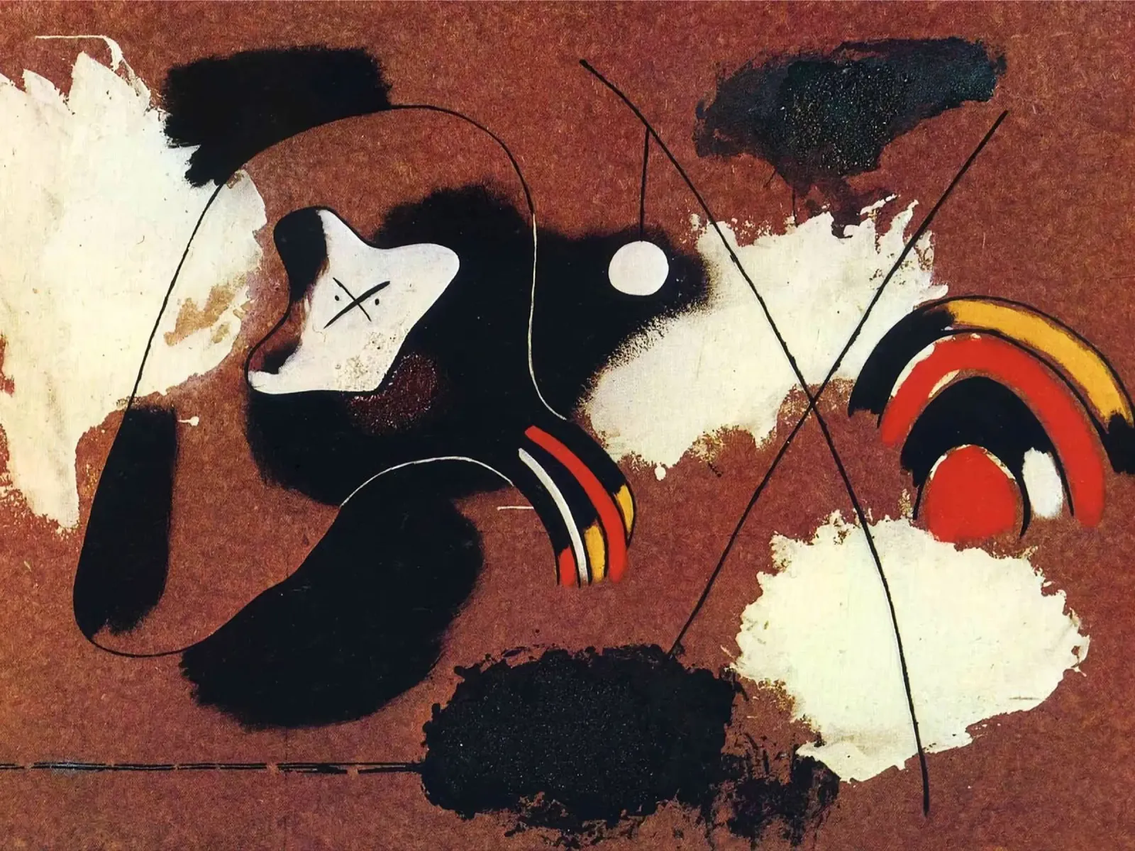 Pittura 1936 Joan Mirò poster con telaio in plastica da phillipp veisenberg