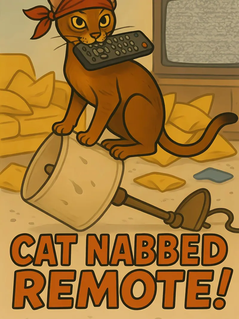 Meme divertente sul gatto abissino poster con telaio in plastica da Funny Humor Art