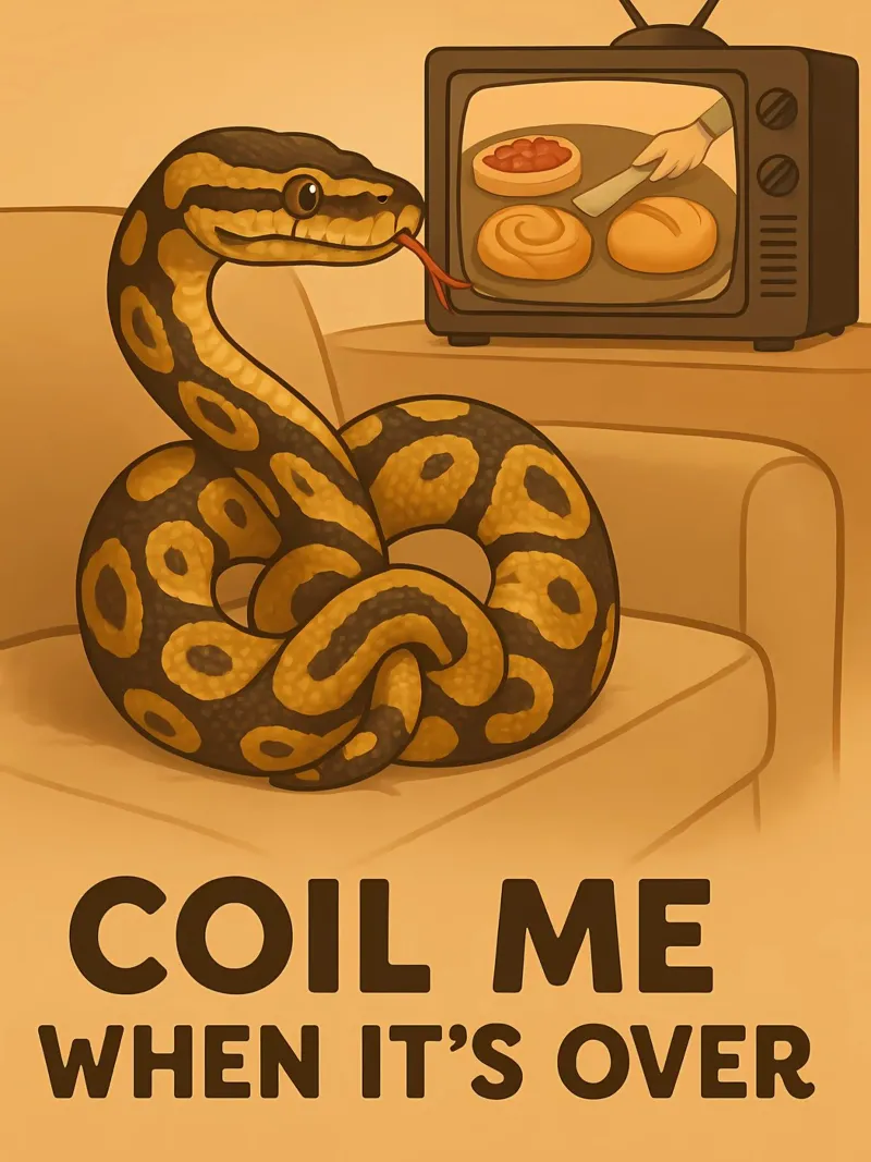 Lustiges Ball-Python-Meme Hahnemühle von Funny Humor Art