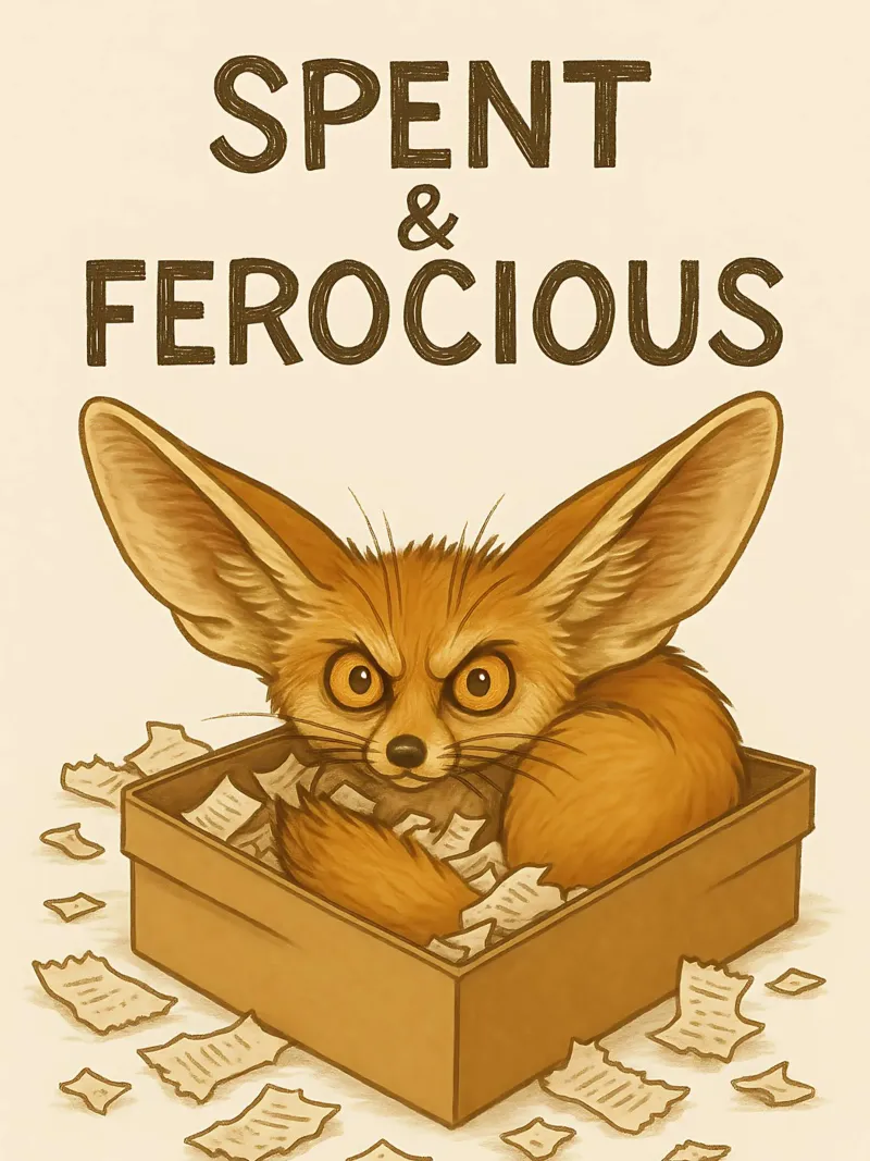 Divertente il meme della volpe Fennec carta hahnemühle da Funny Humor Art