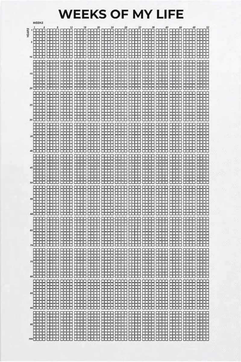 Le settimane della mia vita poster con telaio in legno da Piere art Shops