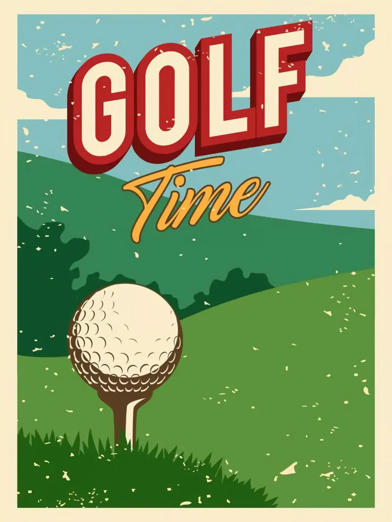golf time canvas by khanrosie