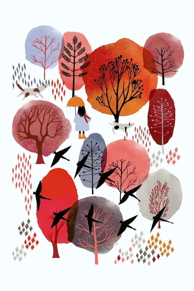 Autumn Forest poster da Little Flourishes