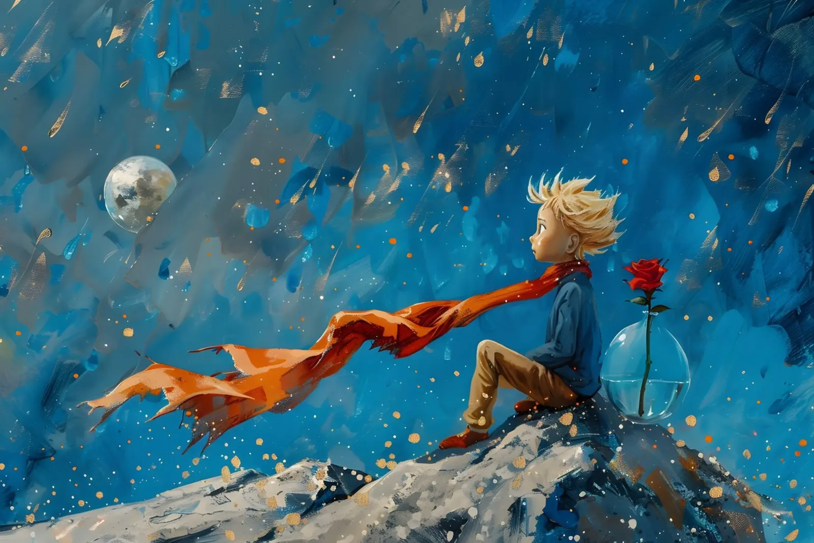 Il piccolo principe carta hahnemühle da M-Ulrich-Digital Art