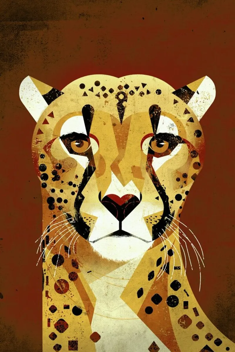 Cheetah pellicola backlit da Dieter Braun
