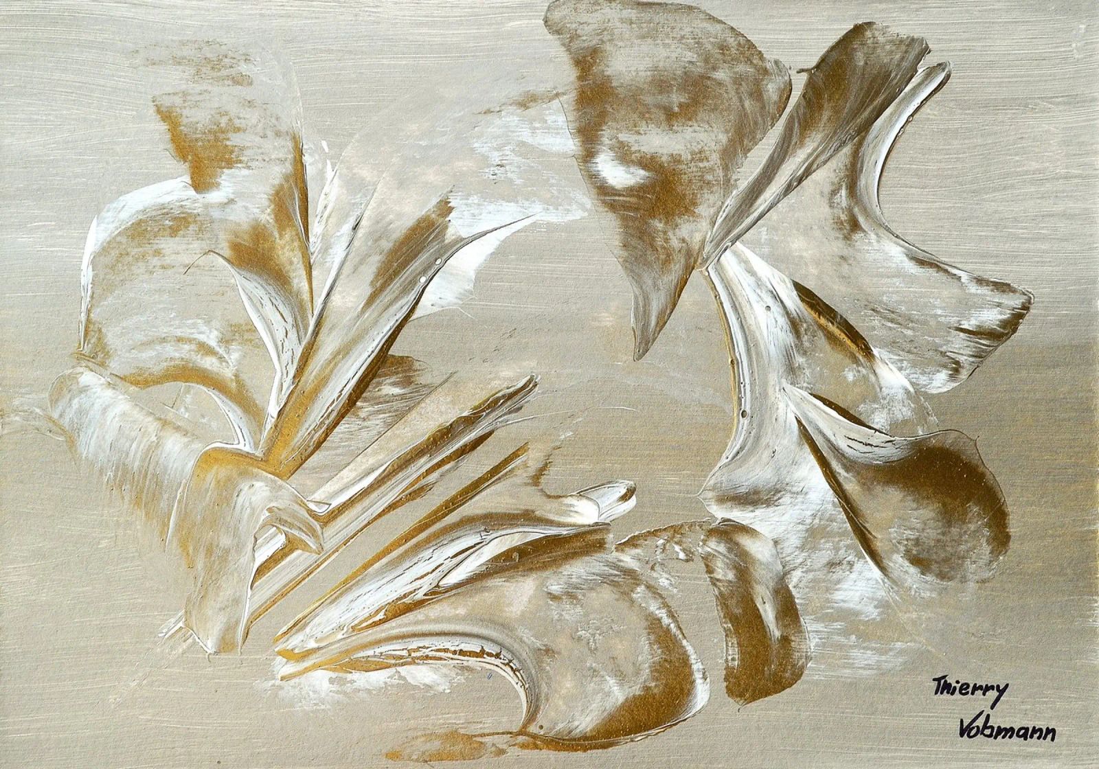 MESSAGE FROM THE HEART 22 Hahnemühle von Thierry Vobmann Abstract painting