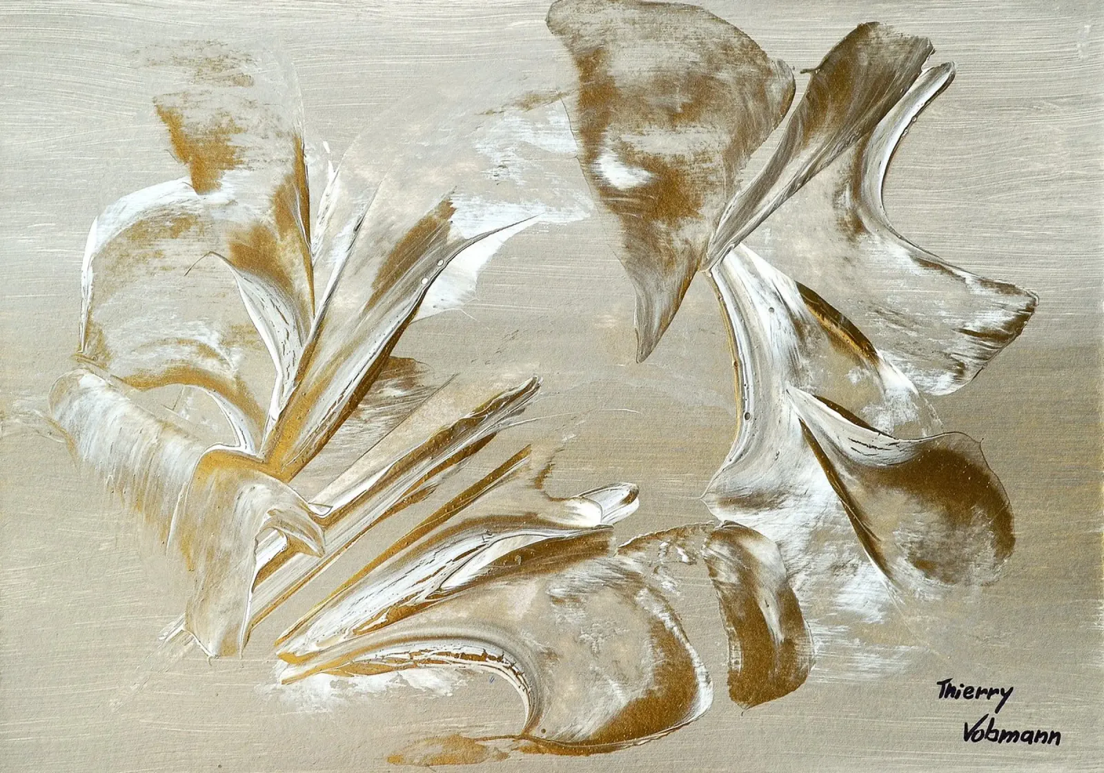 MESSAGE FROM THE HEART 22 poster da Thierry Vobmann Abstract painting