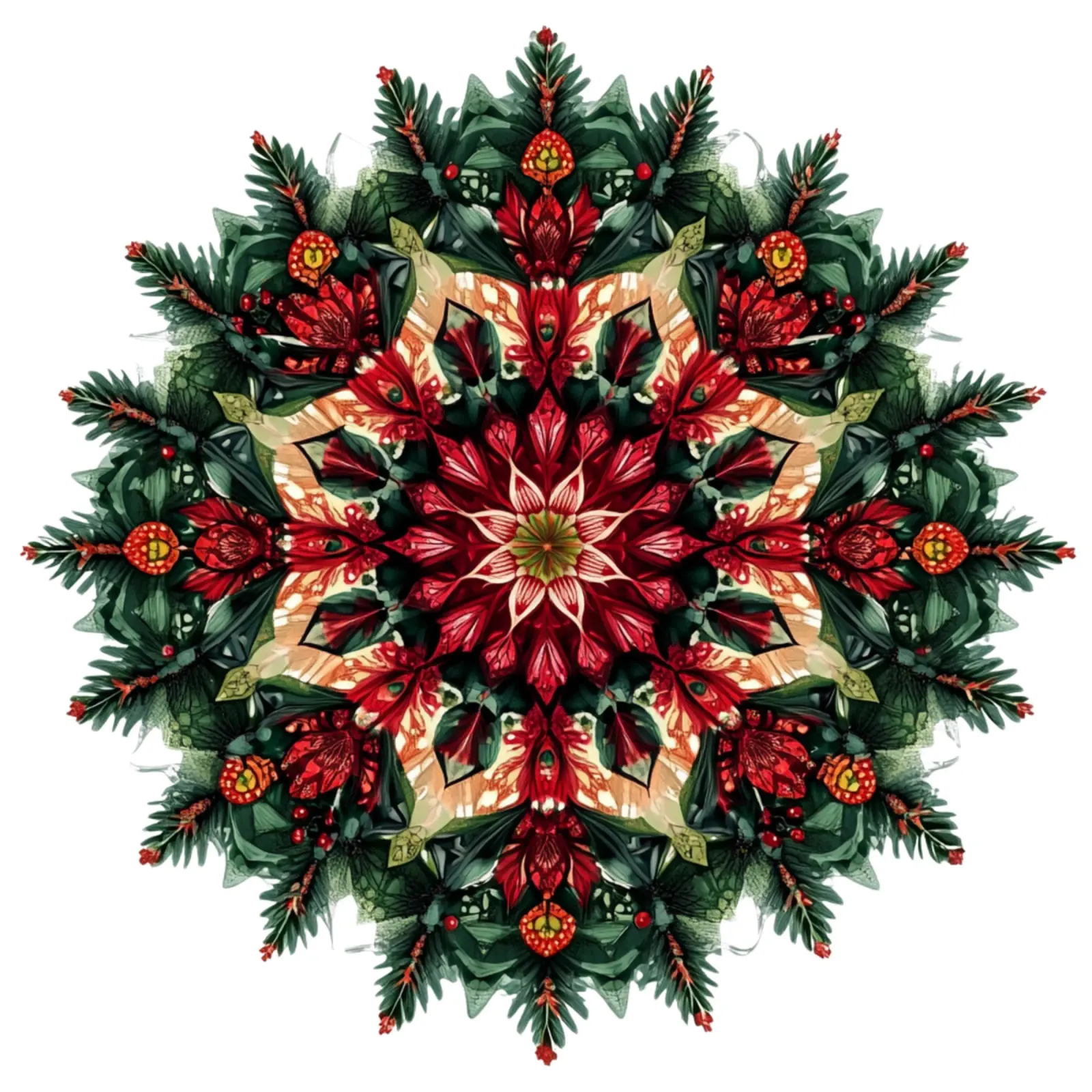 Mandala di Natale pellicola backlit da Spiritual Touch
