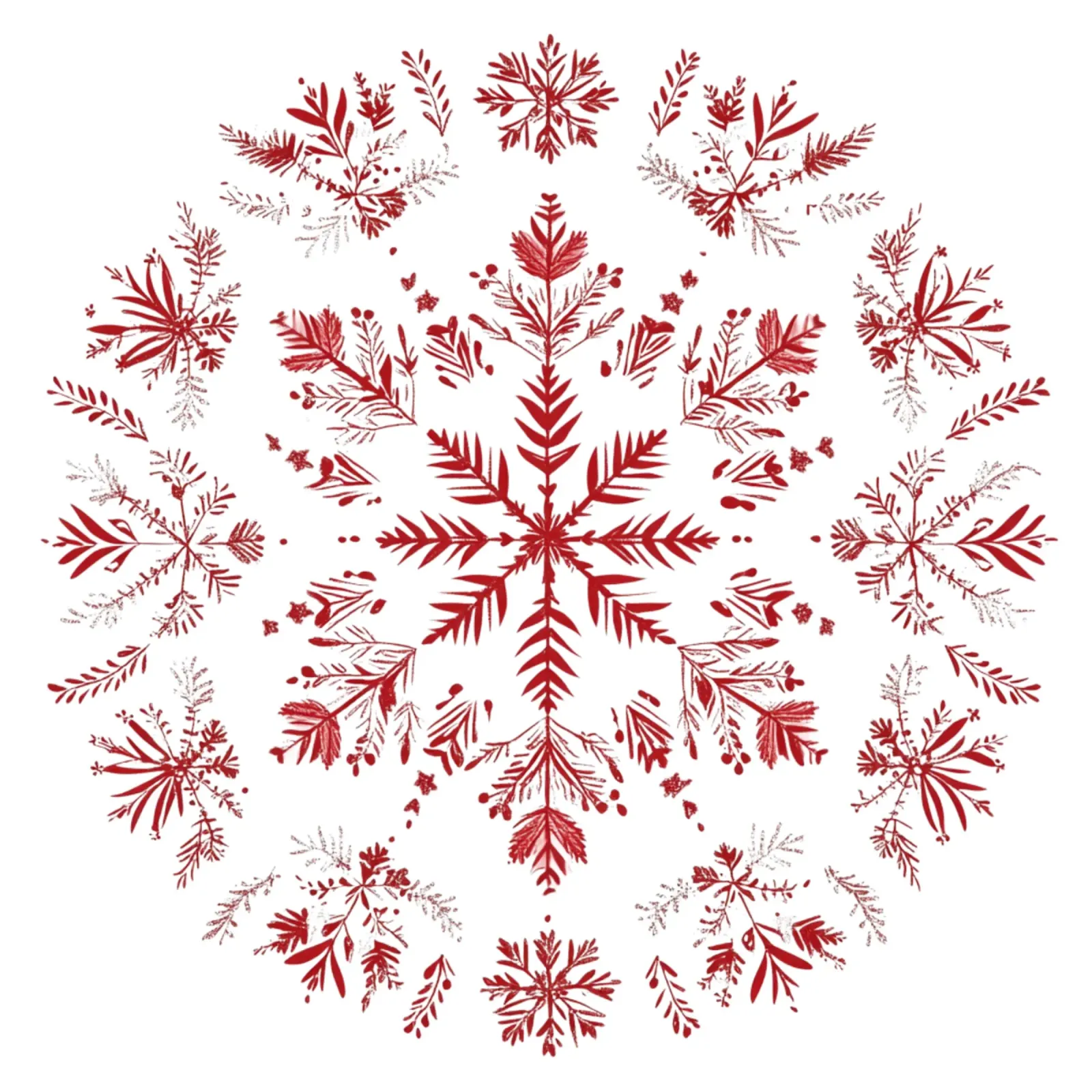 Mandala di Natale poster con telaio in legno da Spiritual Touch