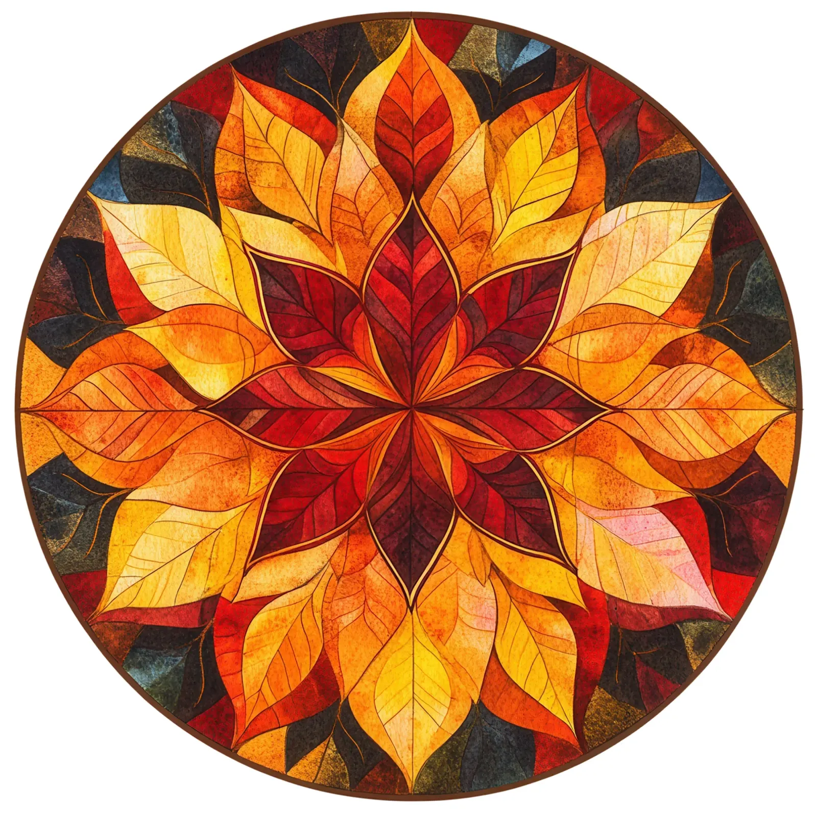 Mandala autunnale pellicola backlit da Spiritual Touch