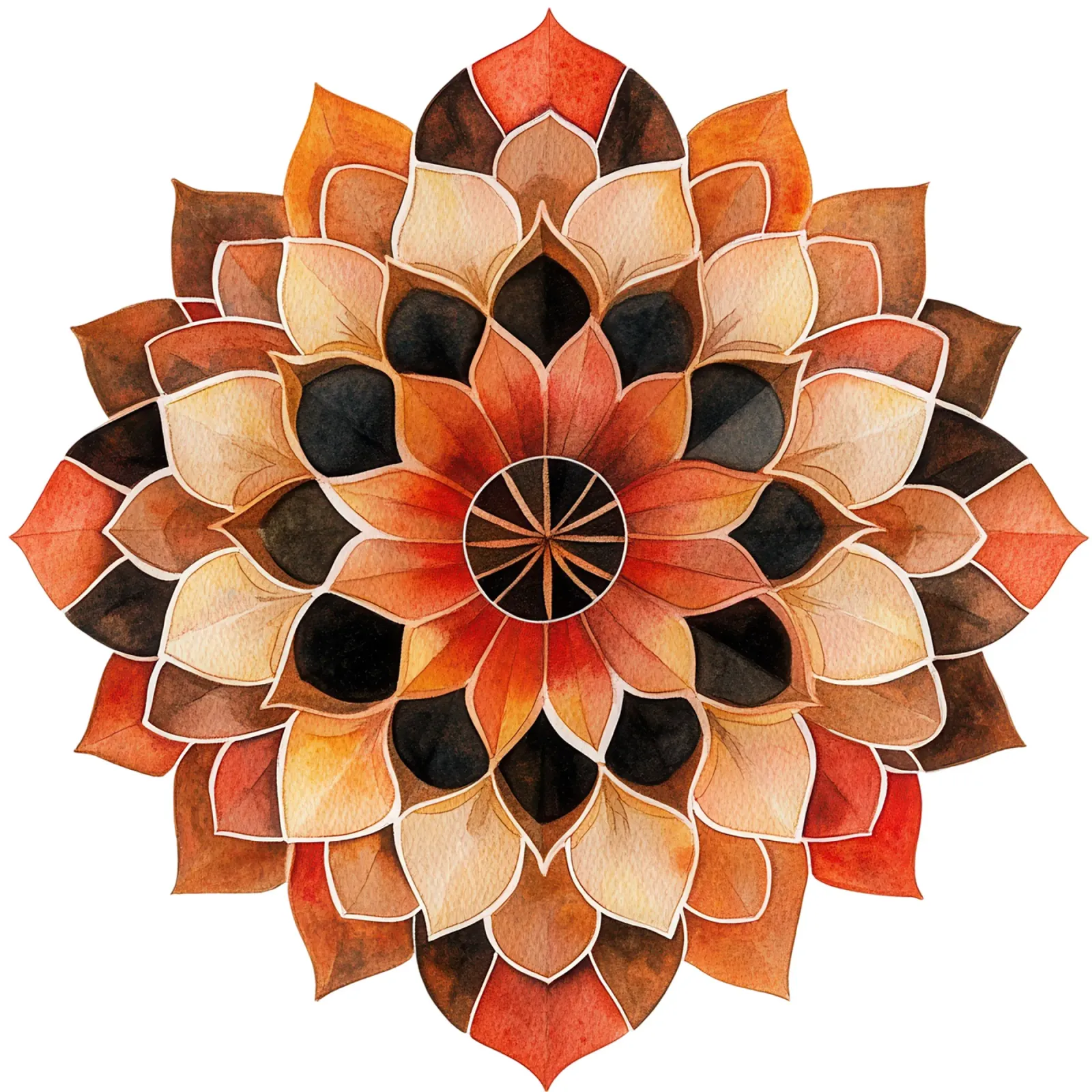 Mandala autunnale pellicola backlit da Spiritual Touch