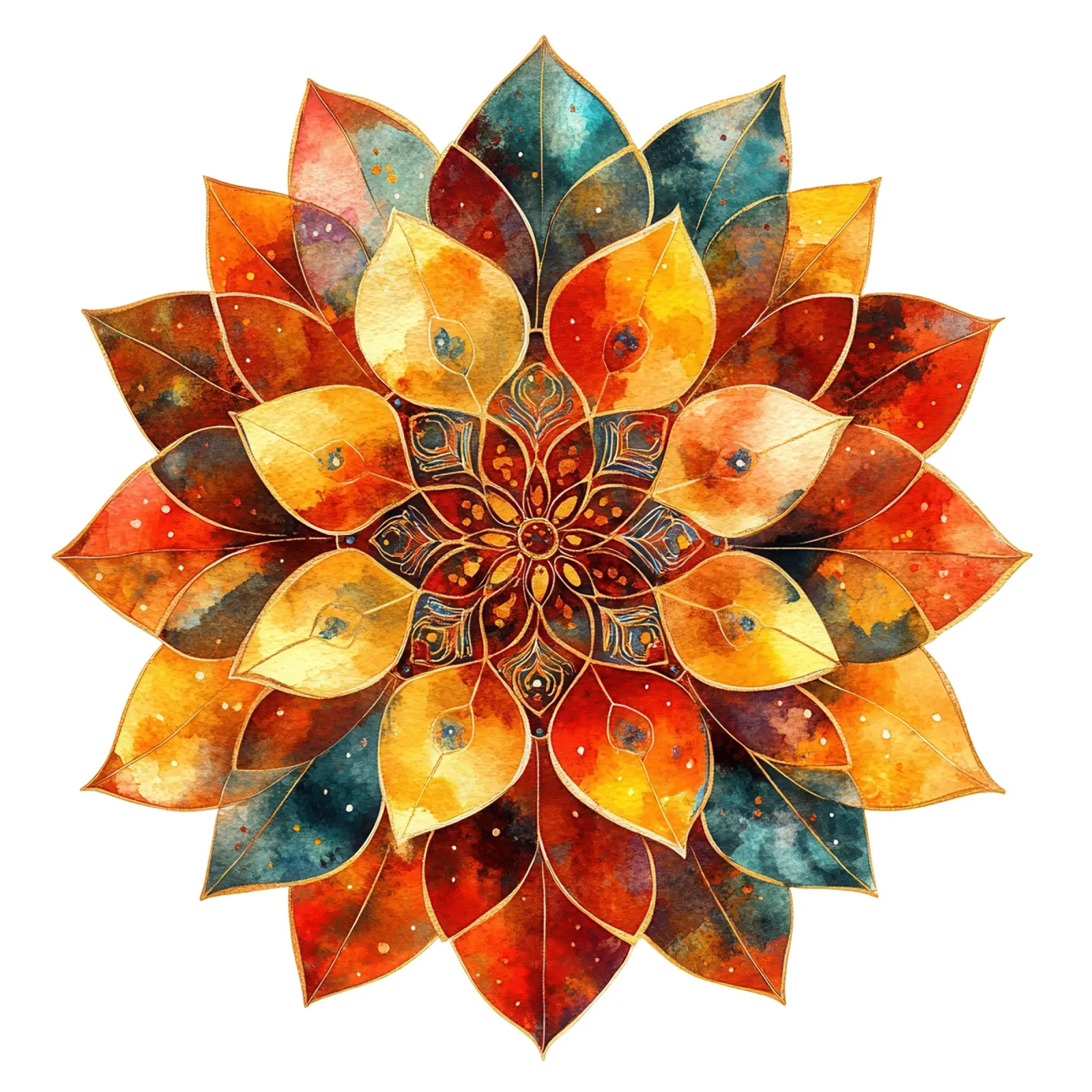 Mandala autunnale pellicola backlit da Spiritual Touch